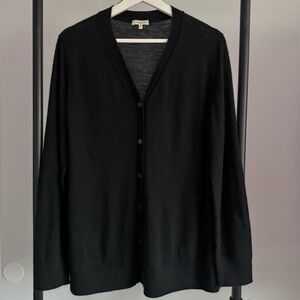 Lafayette 148 New York Black Cashmere Cardigan